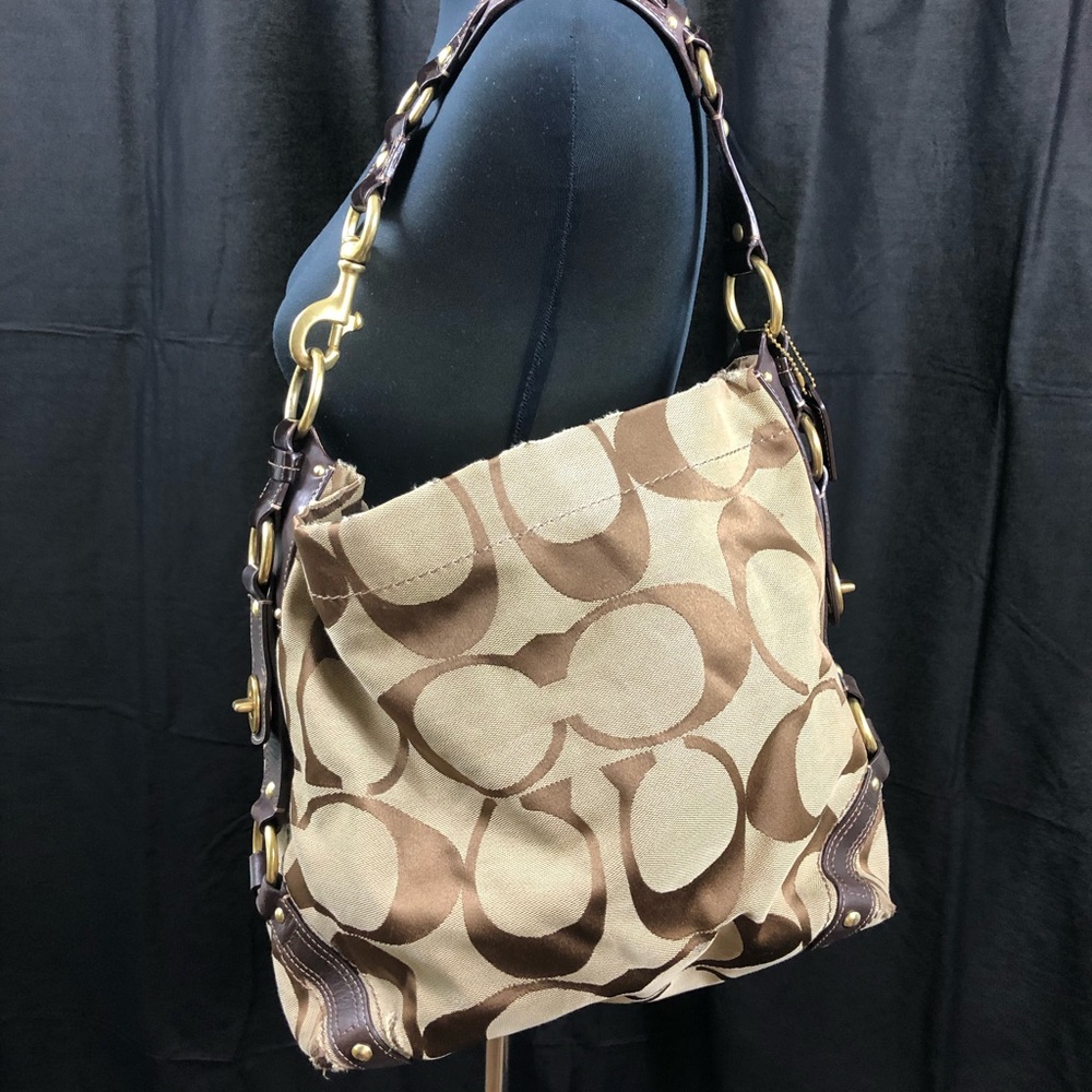 Coach Big C Brown Signature Bag